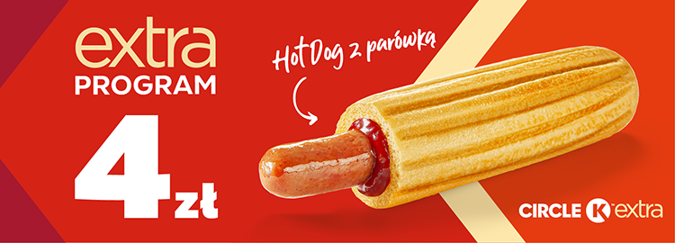 Grafika z Hot Dogiem za 4 zł na stacjach Circle K