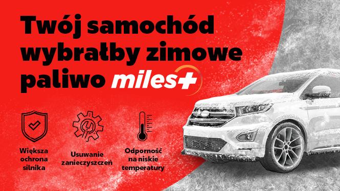 Grafika przedstawia benefity paliw zimowych na stacjach Circle K.