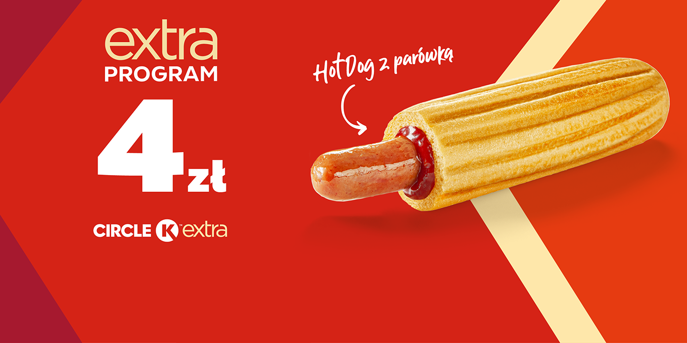Grafika z Hot Dogiem za 4 zł na Circle K