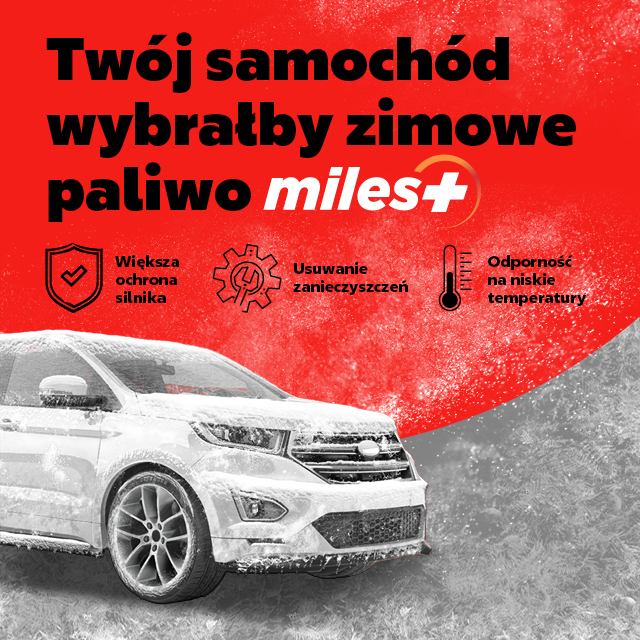 Grafika przedstawia zalety zimowych paliw na stacjach Circle K.