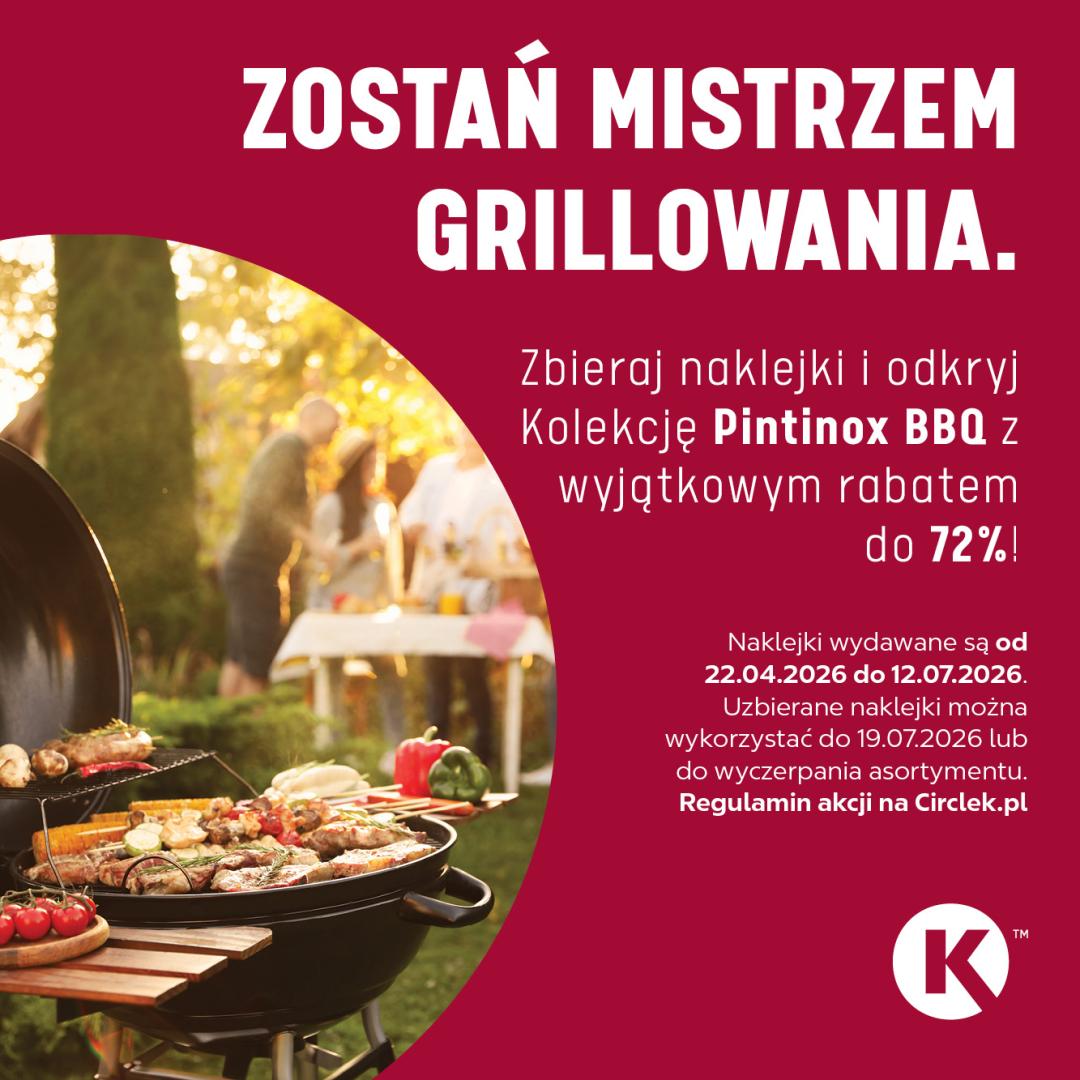 Grafika przedstawia kolekcją BBQ którą moża kupić na Circle K.