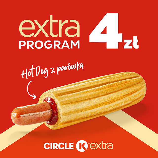 Grafika z Hot Dogiem za 4 zł na Circle K