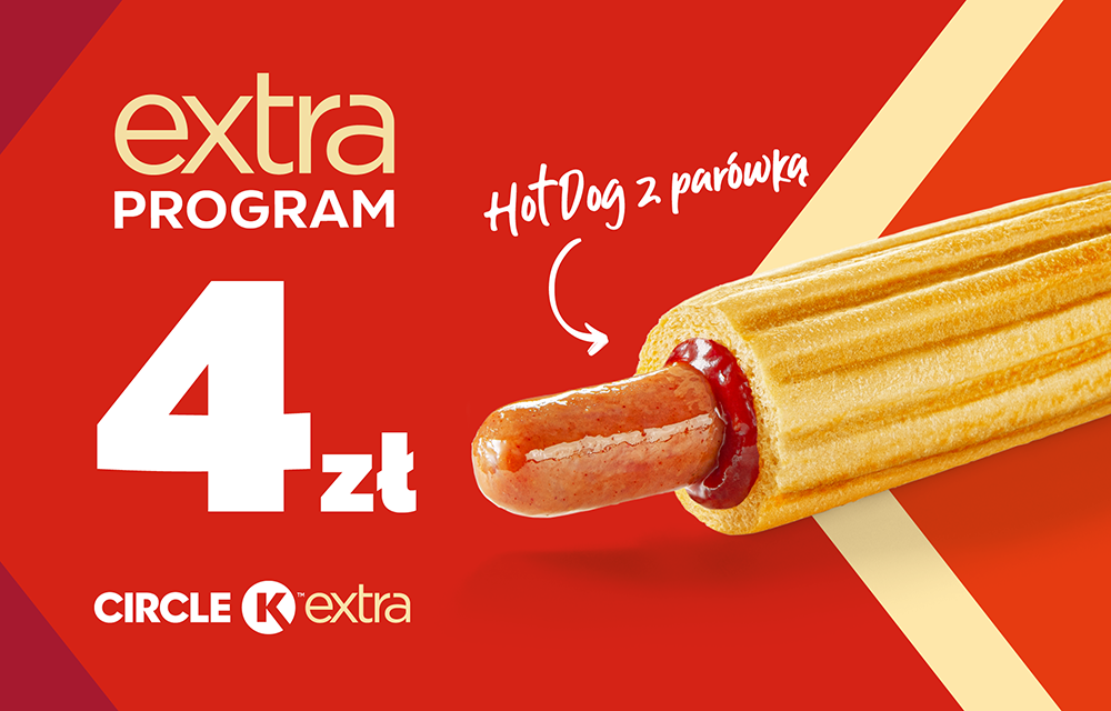 Grafika z Hot Dogiem za 4 zł na stacjach Circle K